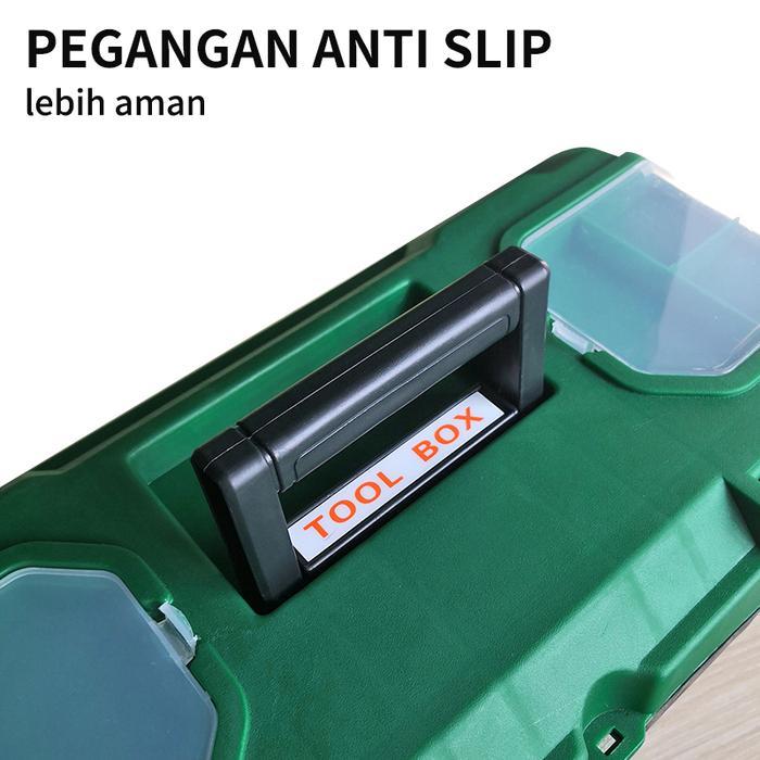 Isku Tool Box Besar Plastik 19/17/14 Inch Bahan Pp Tools Box Kotak Peralatan /Tool Box 2