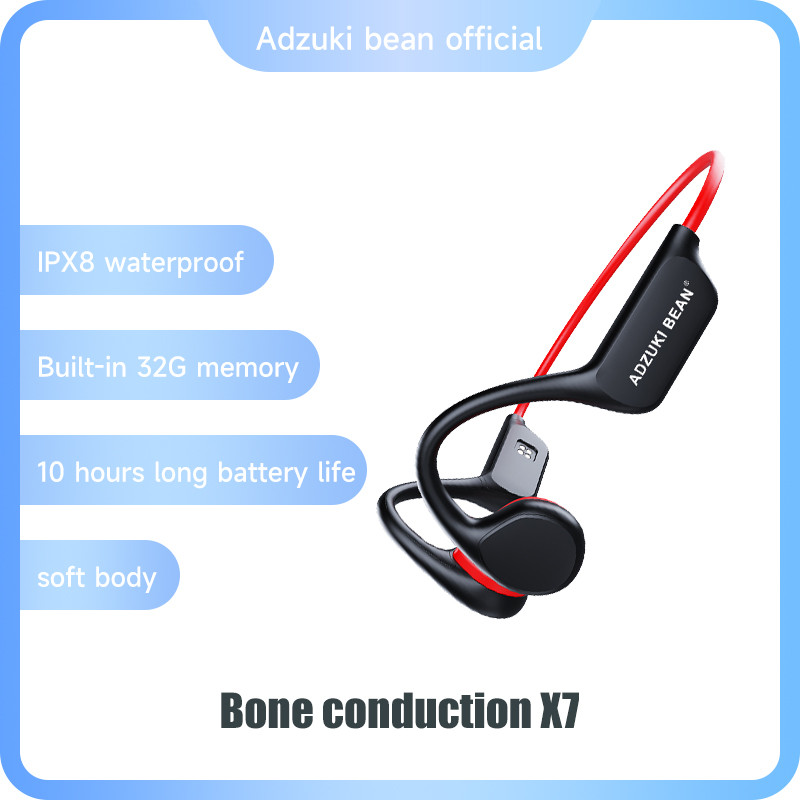 Bone Conduction Earphone IPX8 Swimming Bone Conduction Headphone with