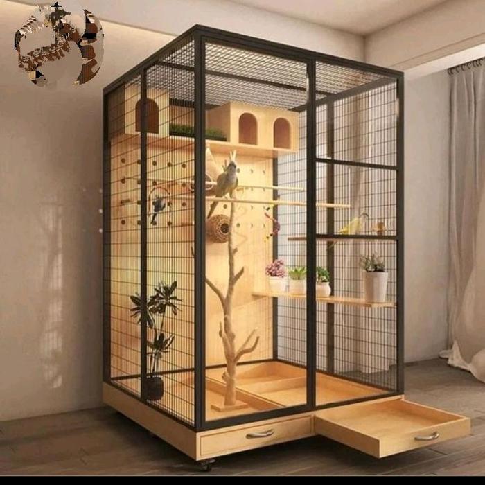 KANDANG HEWAN/AVIARY MINI/KANDANG HEWAN PELIHARAAN/KQNDANG BESI MINIMALIS