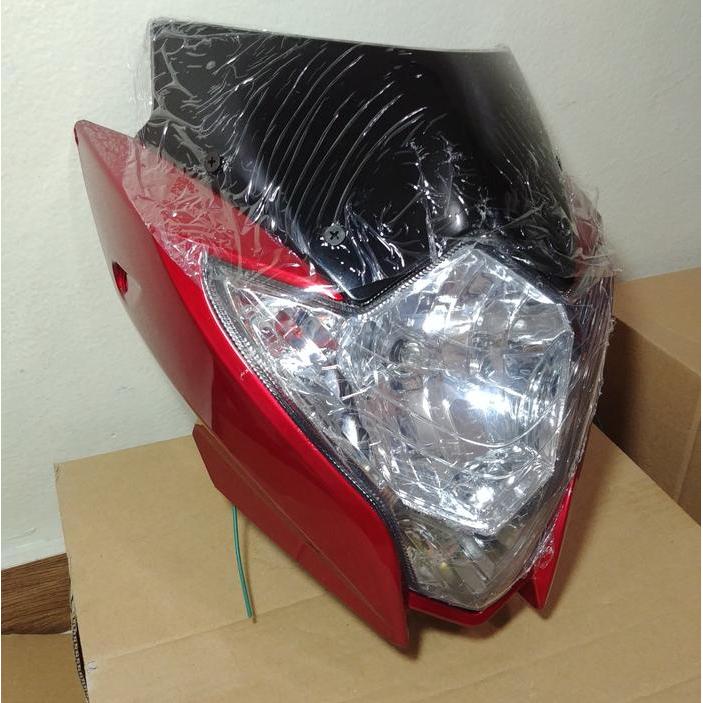 Lampu Depan Satria Fu Facelift Komplit Batok Merah