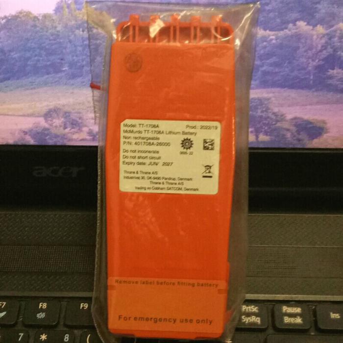 batre battery TT1708A mcmurdo mc murdo