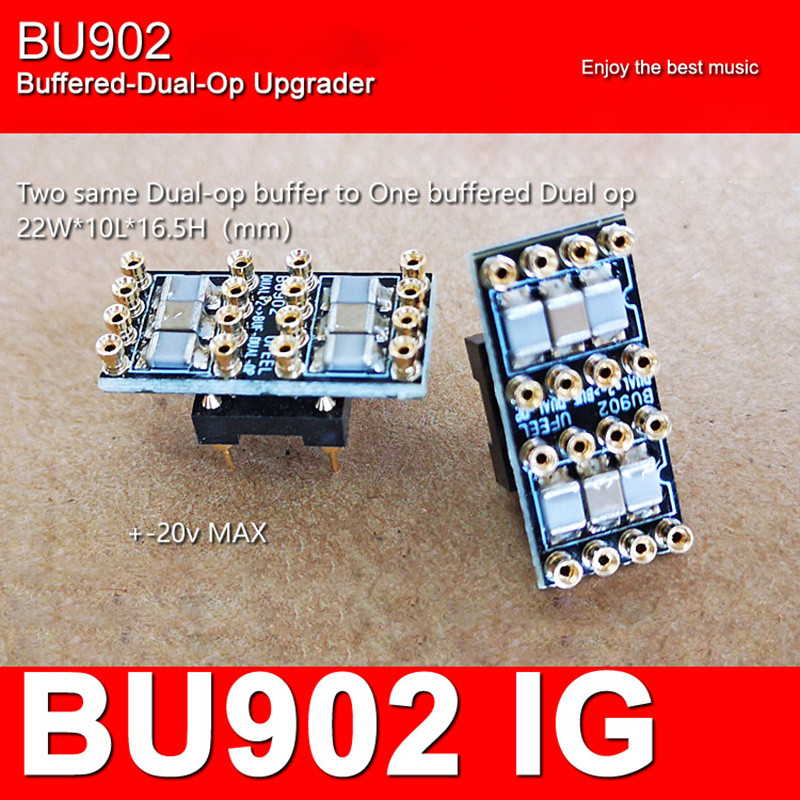 1Pcs Hi-End Audio Buffered Dual Op Amp Upgrade For Preamp Amp Headphone-Amp Power Amplifier Ad827