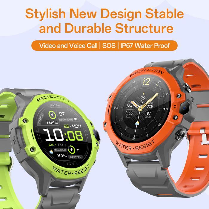 Aolon Df95 Smartwatch 4G Kids Video Call Realtime Chat Kids 4G Gps+Lbs+Wifi+Agps Smart Watch Gps