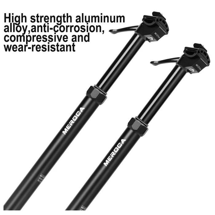 Meroca Dropper Seatpost Hidrolik Sepeda Model Tuas Manual Travel 100mm