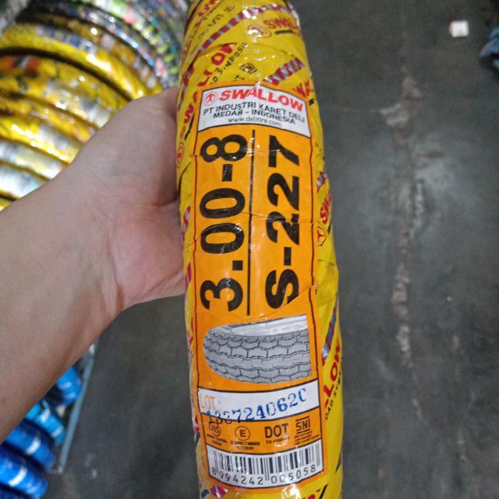 Ban Luar Motor Vespa / Artco Swallow 300-8 S 227 Non Tubeless