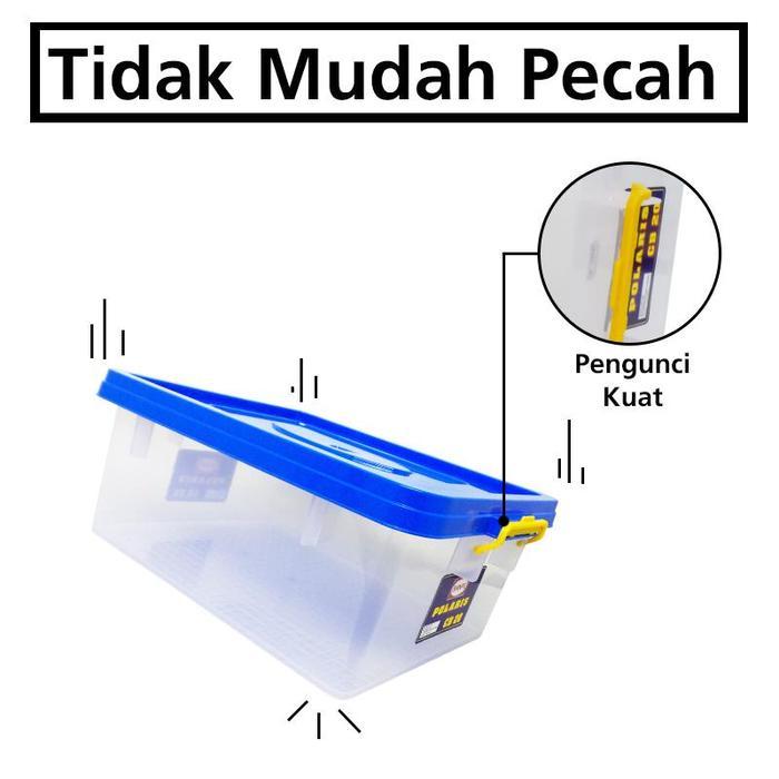 7sph- Shinpo Box Penyimpanan Kontainer Plastik 20 Liter Kotak Serbaguna Polaris Container