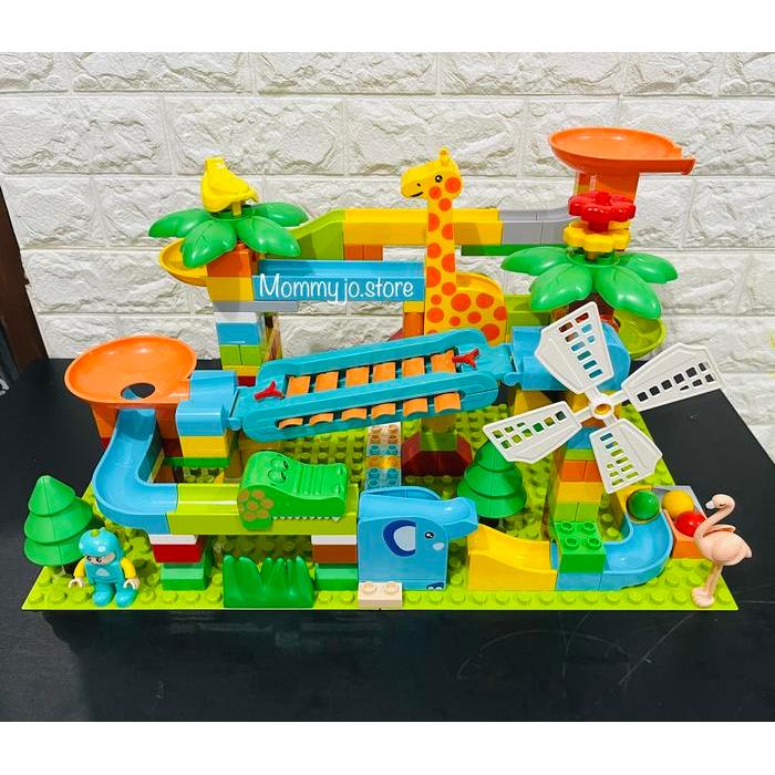 Marble Race Run BALOK BESAR edisi terbaru dengan xylophone