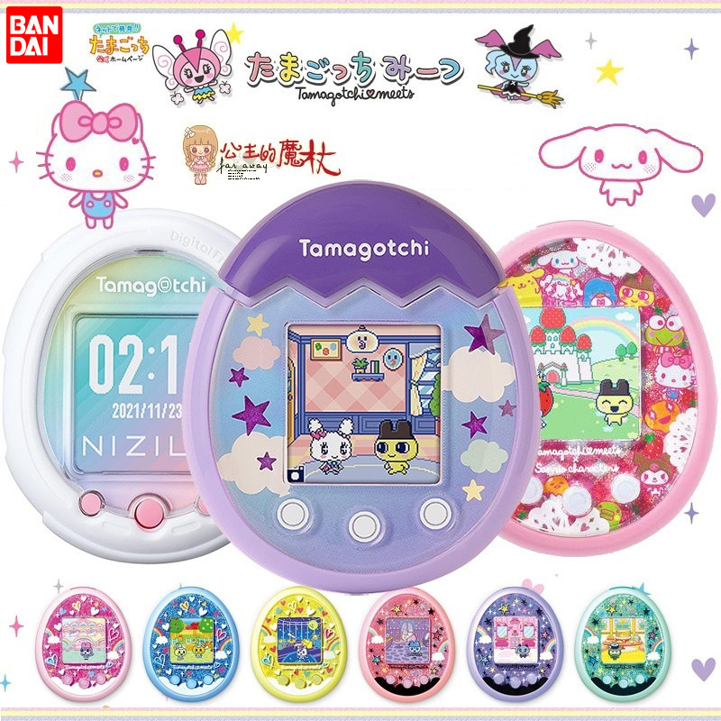 Tamagotchi Bandai Original Meets Pix Electronic Pet Machine Color Screen Game Console Toys Children 