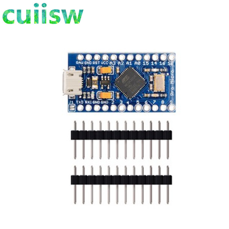 Pro Micro ATmega32U4 5V 16MHz Replace ATmega328 For arduino ATMega 32U4 Pro Mini With 2 Row Pin Head
