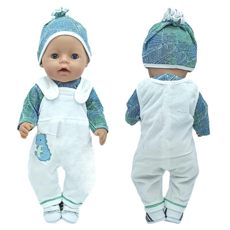 Doll Clothes for 43cm Born Baby Doll Jacket Clothes Pants Set for 17" 43cm Baby New Born Doll Down C
