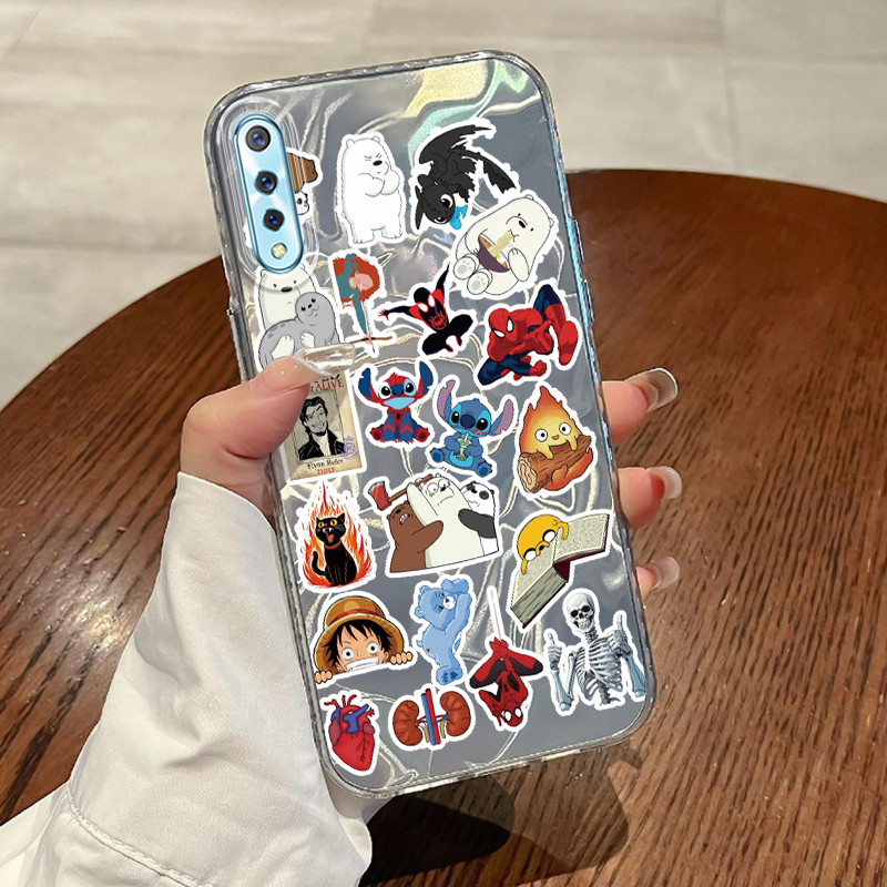 Casing Hp VIVO S1 VIVO S1 Pro Case Casing Pola Kartun Dinosaurus HP Kasing Kasus ponsel transparan m