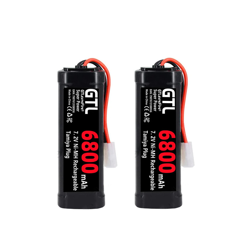 7.2V nickel hydrogen replacement RC battery, 6800mAh, with Tamiya discharge connector, used for RC t