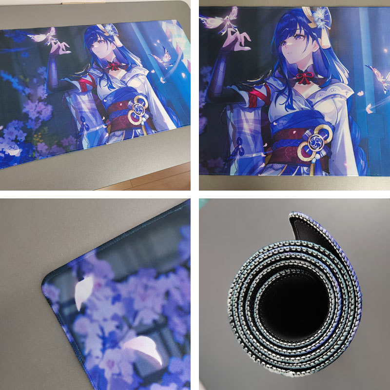 Genshin Impact Mouse Pads Raiden Shogun Nilou Nahida Hu Tao Mousepad Genshin Computer Pad Anime PC G