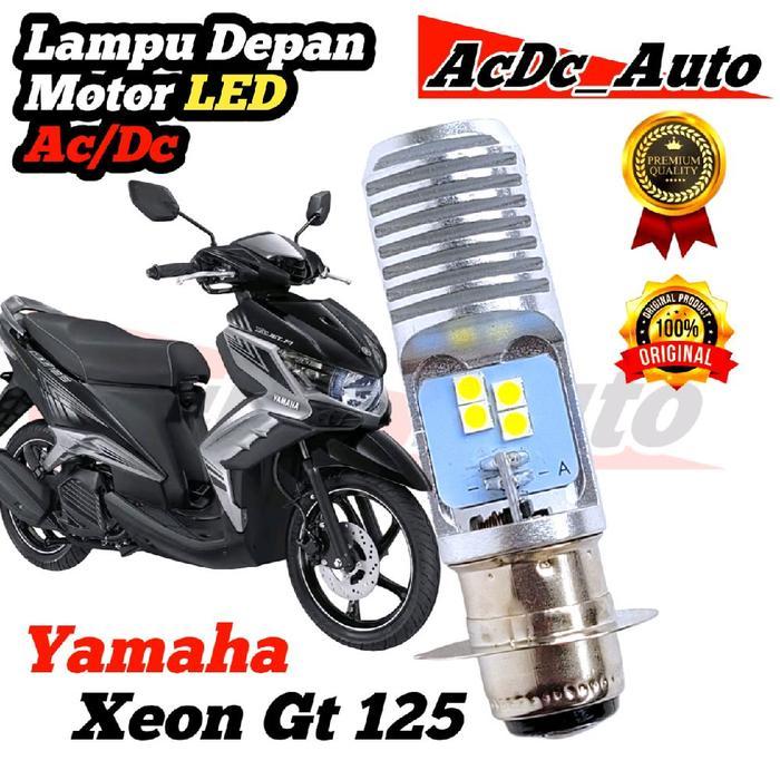 Lampu Depan Motor Yamaha Xeon Gt 125 LED Putih Ac/Dc Pengganti Dop/Bohlam Standart WrT19