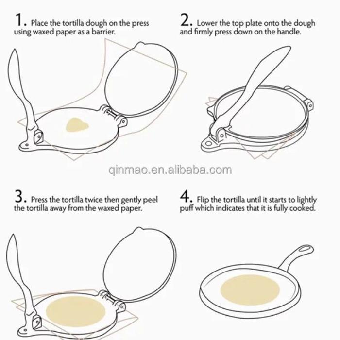 Tortilla Press Cast Iron 16C Cm Alat Press Tortilla/ Tortilla Maker Original