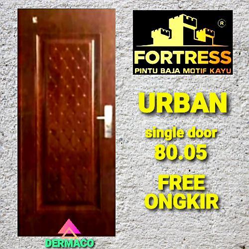 PINTU BAJA MOTIF KAYU / PINTU BAJA FORTRESS 80.05 / PINTU RUMAH /KAMAR