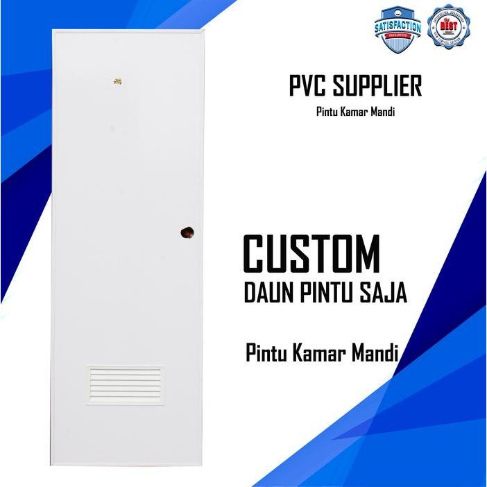 Daun Pintu PVC Kamar Mandi Polos Custom