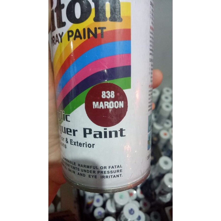 cat semprot pilok pilox diton maroon 838 300cc merah hati merah tua