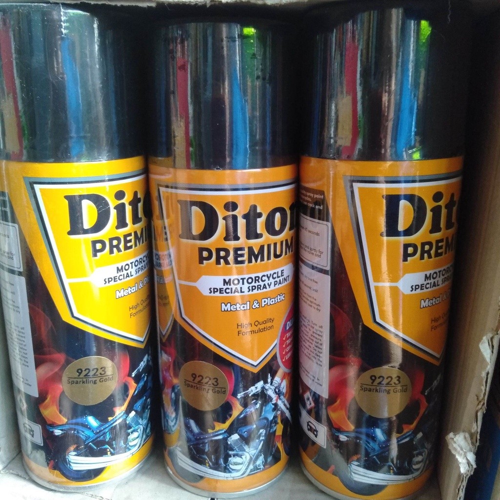 Pilok Pilox Diton Premium Sparkling Gold 9223 400cc emas gold emas terang emas muda gold muda