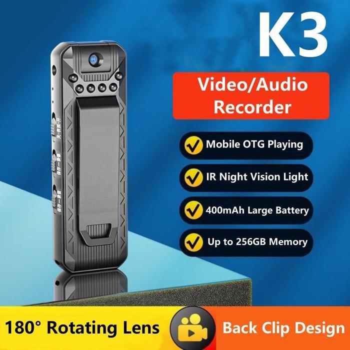 Kamera Mini Tersembunyi Tanpa Kabel Pengintai Kecil CCTV Spycam Spy Camera Full HD 1080P Rotating