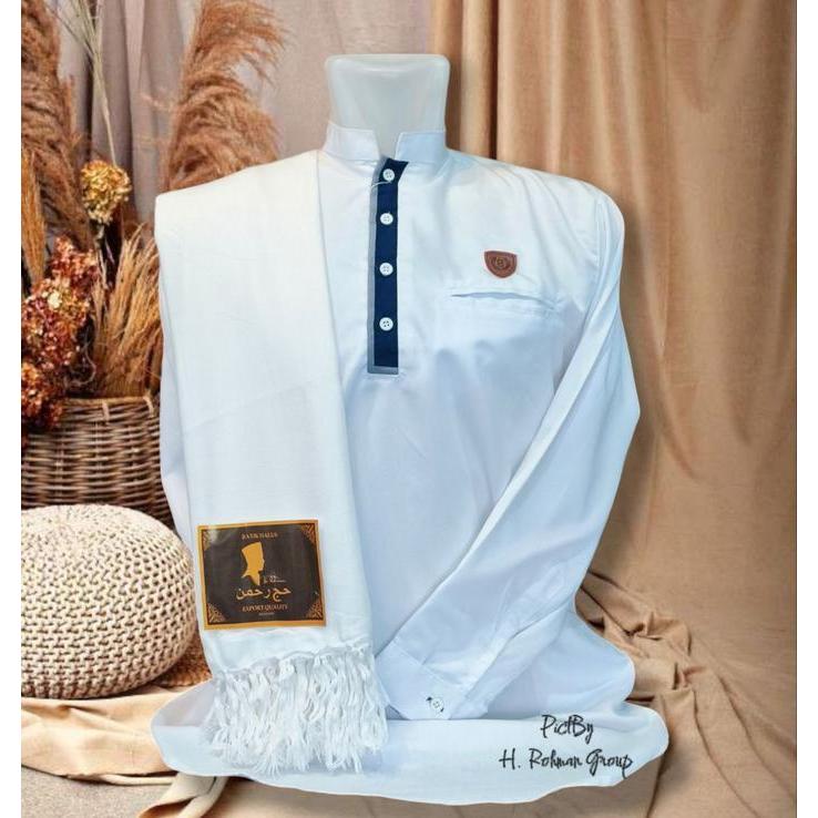 l419- Sorban Putih Polos Syal Putih Fashion Pria Sorban Habib Polos