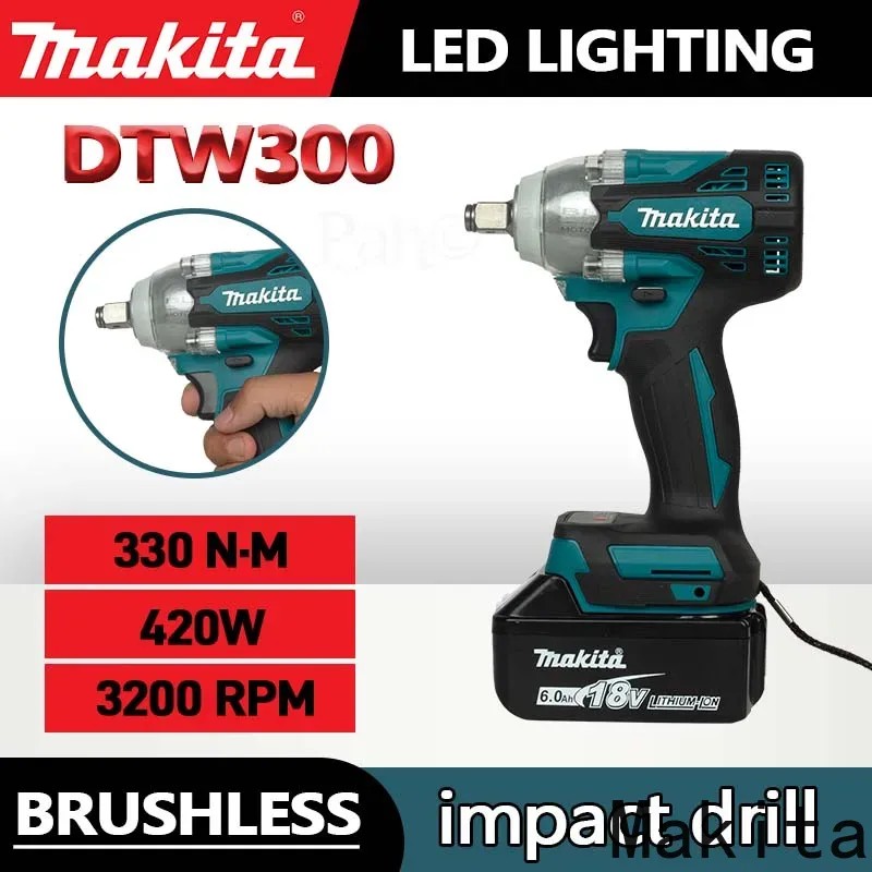 MAKITA DTW300Z Brushless lithium battery impact wrench Electric wrench 18V bare machine without