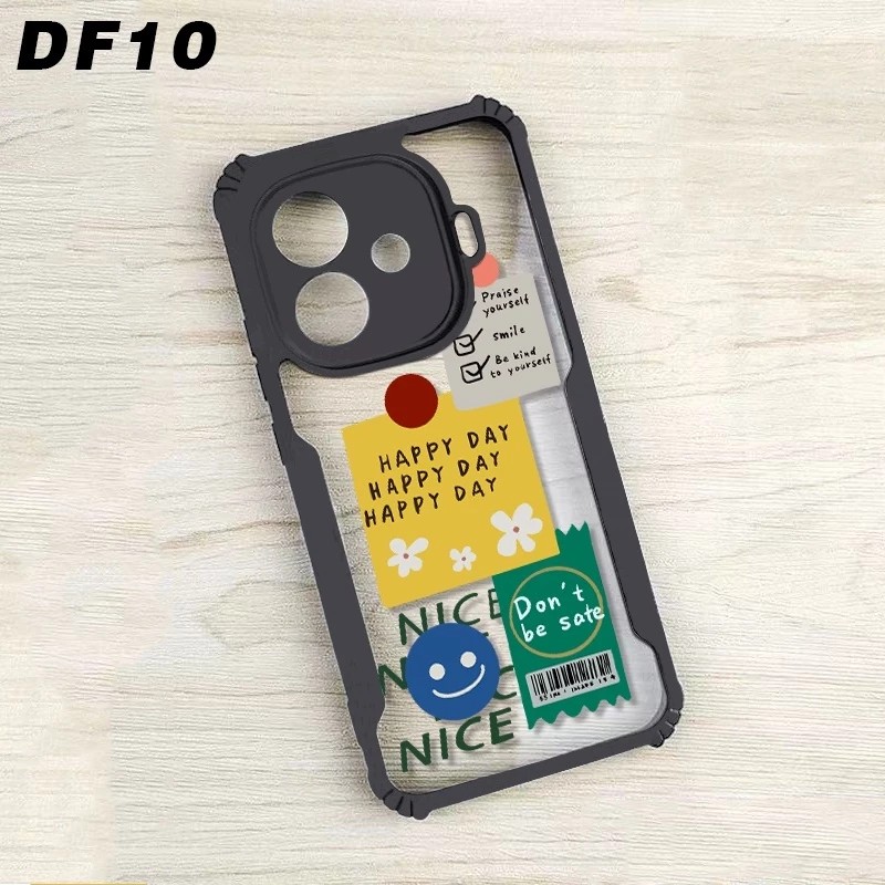CASE CLEAR MOTIF FUSION SHOCKPROOF FOR OPPO A5 5G/4G 2025 A5 PRO 5G A52/A92 A53 /A33 A54 4G A55 4G A