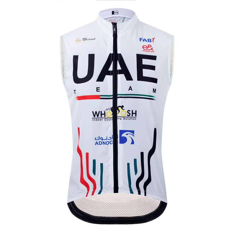 Uae Men Bicycle Sleeveless Cycling Vest Mesh Ciclismo Bike Bicycle Undershirt Jersey Windproof