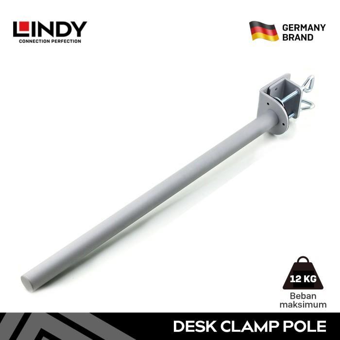 LINDY 40692 Tiang Bracket TV Monitor Stand Pole Desk Clamp Jepit Meja 45CM