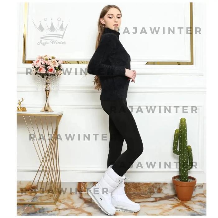 Paling Berkualitas Import Sweater Turtleneck Wanita Bulu Halus Winter Musim Dingin Baju Knitwear