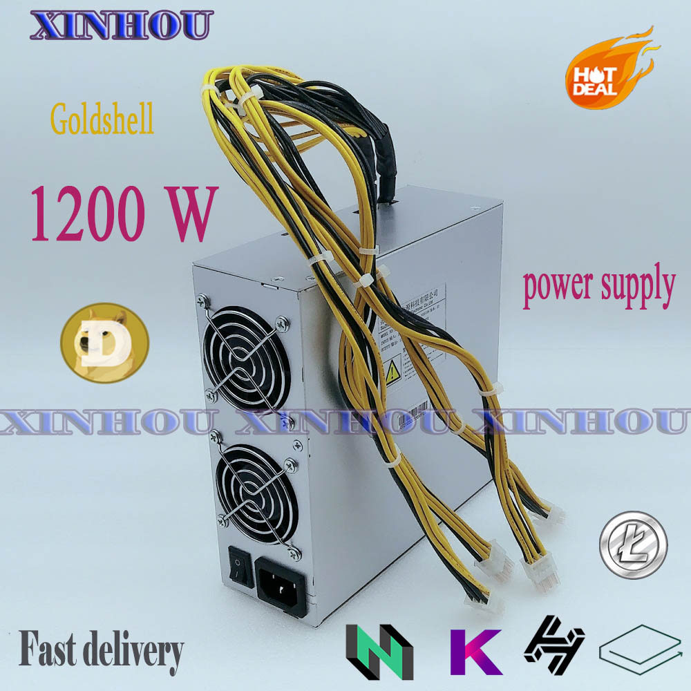 New Goldshell Recommend 1200W Mute Power Supply Suitable for ASIC miner Mini-DOGE KD-BOX HS-BOX LB-B