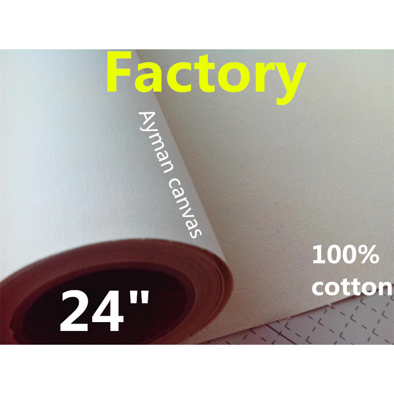 380g Waterproof 24in Inkjet Printing Oil Canvas 100% cotton canvas