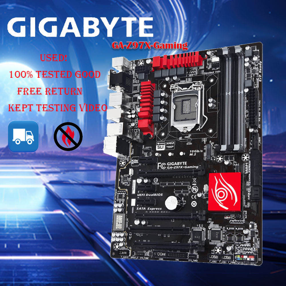 Gigabyte Ga-Z97X-Gaming 3 Lga 1150 Ddr3 Z97X-Gaming 3 Usb2.0 Usb3.0