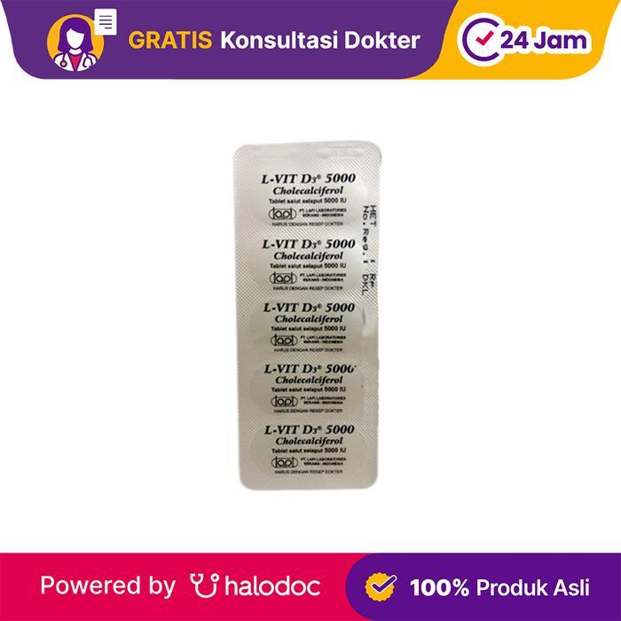 lebx- L-Vit D3 5000 10 Tablet - Vitamin D - Halodoc