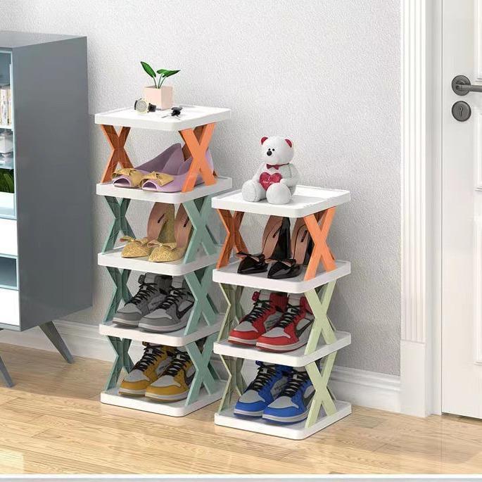 Ikea Home - Rak Sepatu Susun Plastik Tempat Sepatu Rak Serbaguna