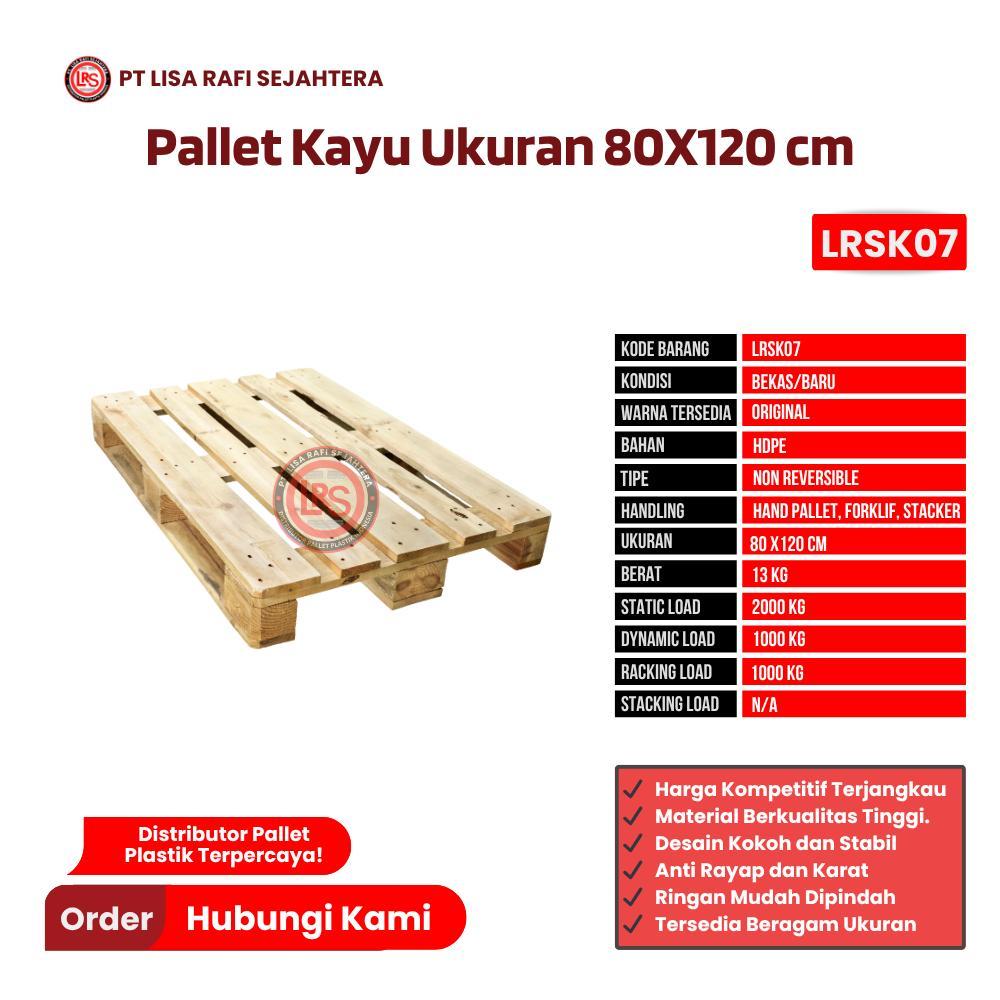 Pallet Kayu Bekas/Baru Ukuran 80x120 cm - LRSK07