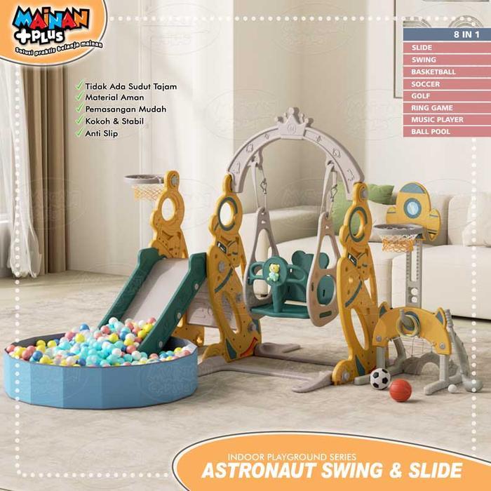 Mothercare Indonesia - Perosotan Ayunan Anak Astronaut Swing Slide Basketball Playground Set