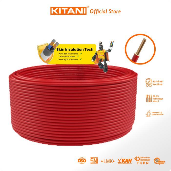 KITANI - NYA 4 mm - 100 Meter - Kabel Listrik Tembaga Kawat