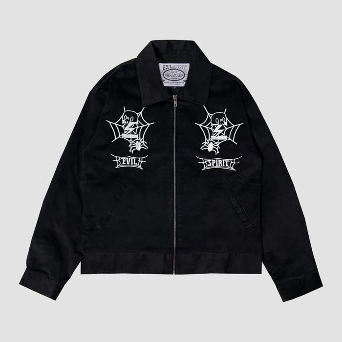 EVILSPIRIT JACKET CORDUROY - NEXA BLACK UNISEX Jaket Atasan Casual Pria Wanita Hitam