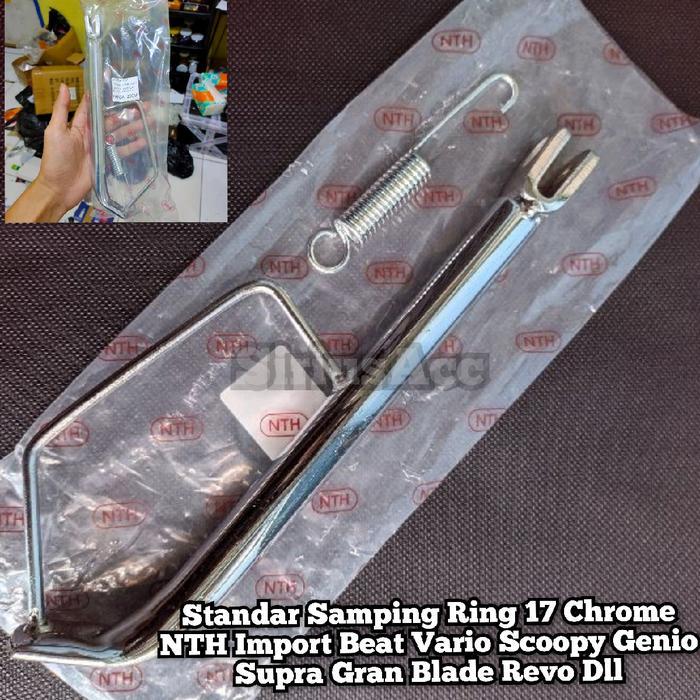 STANDAR SAMPING CHROME RING 17 NTH IMPORT HONDA BEAT VARIO SCOOPY GENIO SUPRA GRAND BLADE REVO DLL