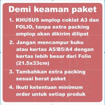 1zq0- Amplop Coklat Kecil Sedang Besar Kabinet Super F4 A3 Non Lem Isi 50
