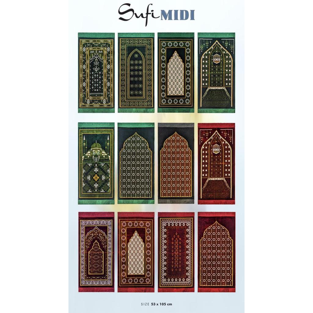 ORIGINAL Sajadah Sufi Midi Size 50x110 READY STOCK