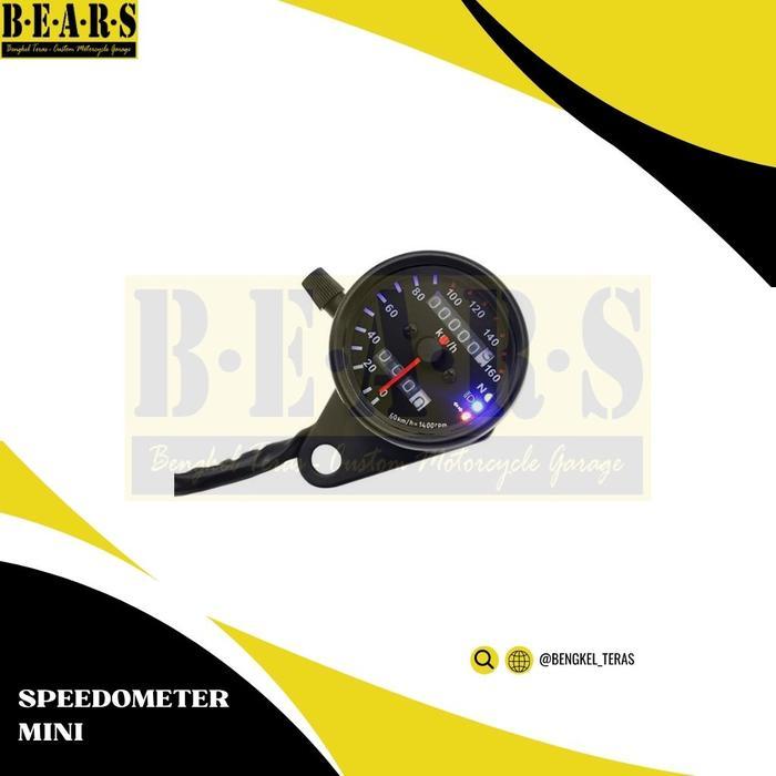 Speedometer Motor Custom Bulat Kawasaki W175 Benelli CB GL