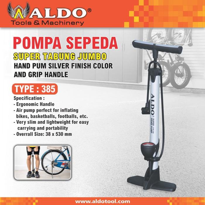 POMPA SEPEDA TABUNG SUPER JUMBO TYPE : 385 MERK ALDO