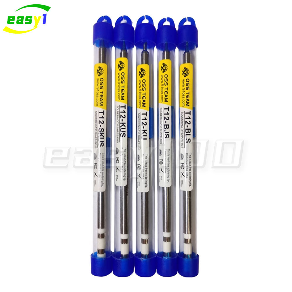 Oss T12 Series Tip Electric Soldering Tips For Hakko Fx951 T12-X T12-D St91 St92 Soldering Station