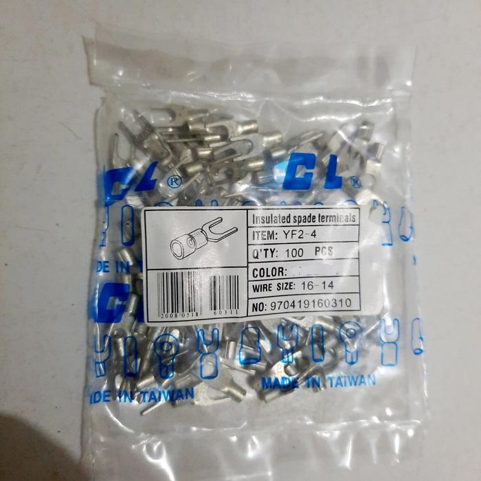 Terlaris- Kabel Skun Y 2-4 Cl (Skun Garpu 2-4 Cl) Tembaga Asli -Gratisongkir