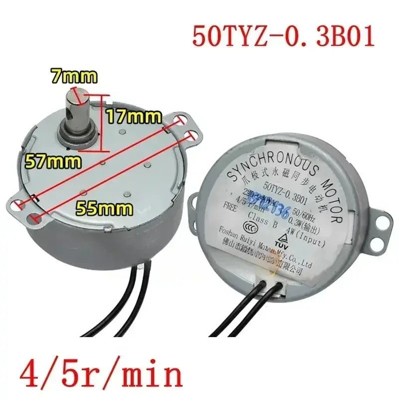 Synchronous Motor For Air Blower TY-50A 50TYZ TYJ50-8A7 TYJ50-8 TYJ50-20-8A3 Electric Oven Microwave
