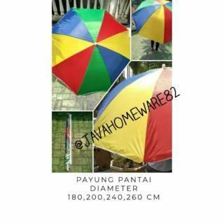 Payung Tenda / Payung Pantai Ukuran 240Cm, 260Cm