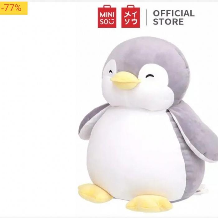 100% import boneka pinguin original miniso