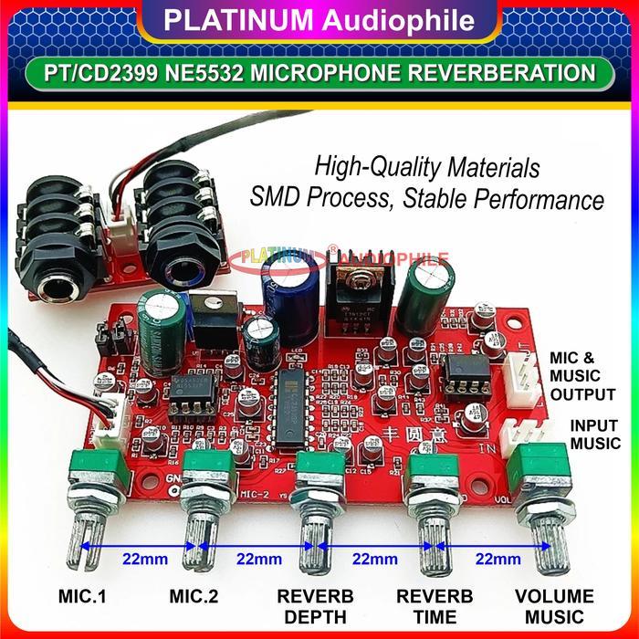 Tntgmusic- Pt2399KaraokeMic MicrophoneReverberation Modul Digital Echo Delay Mic-135 136